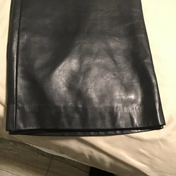 DANIER Italian Leather Boot Cut Pants - Picture 11 of 11